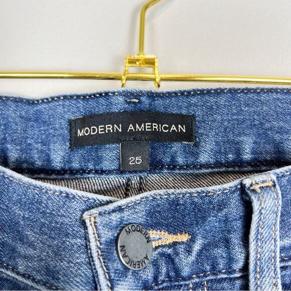 Modern American Lafayette Narrow Mid Rise Slim Crop Jean Santa Fe Size 25 - Picture 7 of 14